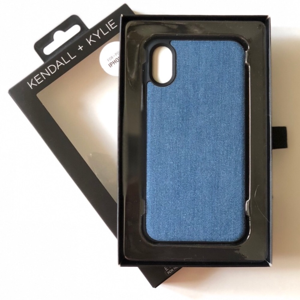 Kendall + Kylie IPhone X blue jean case